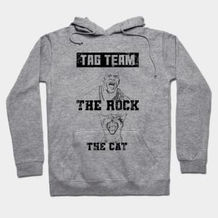 The rock and the cat Hoodie